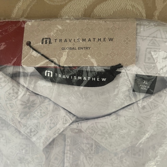 Travis Mathew Light Gray Heater Polo Free Passage Shirt Size XL New Sealed Bag - Picture 7 of 11